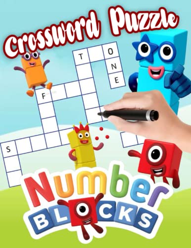 Numberblocks Crossword Puzzle Book: Numberblocks crossword puzzle book kids ages 4-7 !