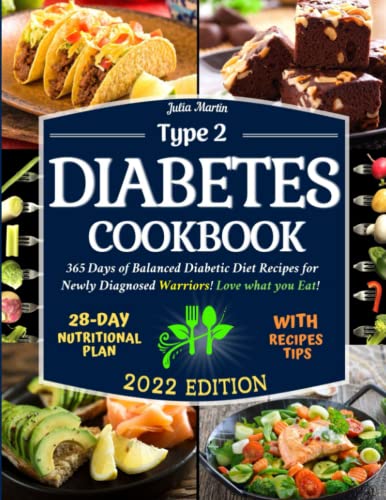 TYPE 2 DIABETES COOKBOOK: 365 Days of Balanced Diabetic Diet Recipes for Newly Diagnosed Warriors! Love what you Eat! 28-Day Meal Plan for Beginners