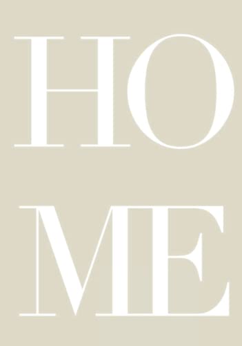 HOME - beige / Stackable Decorative Book for Coffee Tables and Bookshelves / Interior Design and Home Décor.