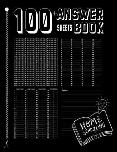 100 + Answer Sheet Book: 100 Answer Sheets A B C D E For Your Exams: A Book For Students ( Self-Practice) Tests,100 (Multiple Choice A B C D E ) Per ... Inside This Book , 8.5 x 11 Inches, 111 pages