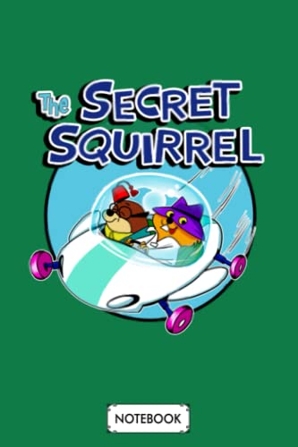 The Secret Squirrel G76830 Notebook: Diary, Matte Finish Cover, 6x9 120 Pages, Planner, Lined College Ruled Paper, Journal