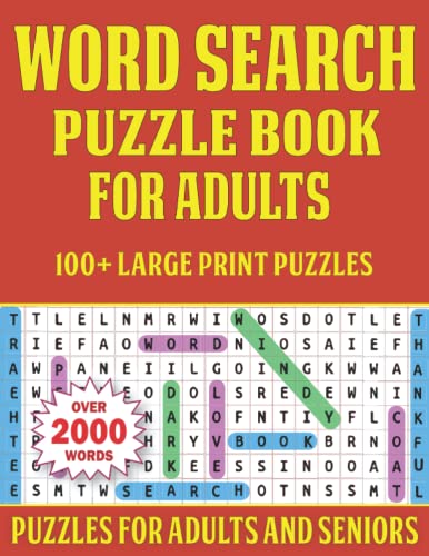 Word Search Puzzle Book For Adults: 100+ Large Print Puzzles For Adults And Seniors | Puzzle Book-10