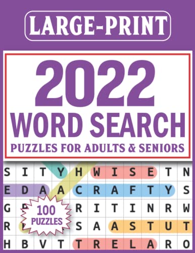 2022 Large Print Word Search Puzzles For Adults: Word Search Book For Adults And Seniors Volume-10