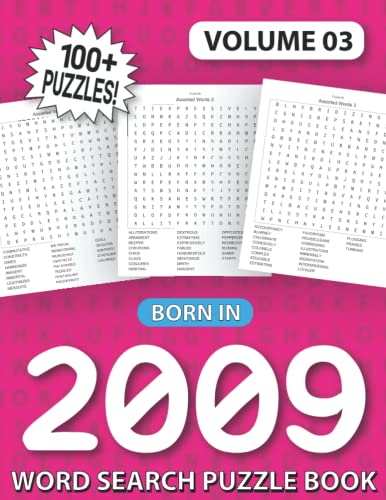 You Were Born in 2009 : Word Search : Large Print Puzzle Book Birthday Gift for Adults and Seniors with Solution