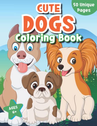 Cute Dogs Coloring Book