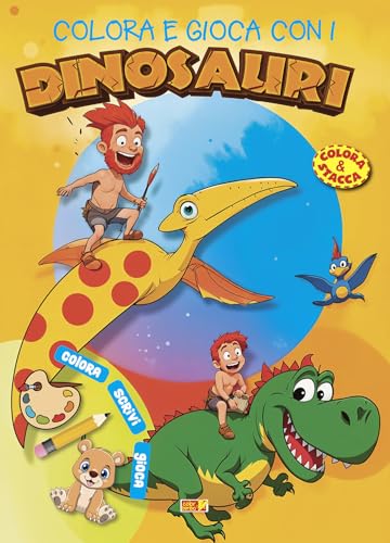 Colora e gioca con i dinosauri