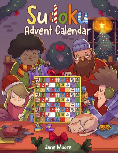 Advent Calendar 2022: Sudoku: Stocking Stuffers: 265 Christmas Sudoku Puzzle Book for Adults and Kids: Difficulty Levels from Easy to Hard: Countdown to Christmas