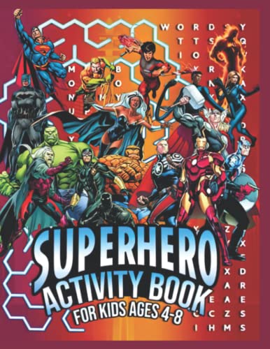 Super Heró Coloring Activity Book: Large Print Superheró Action Figure Coloring Books For Kids, Teen And Superheró Movie Lover Fan Gifts