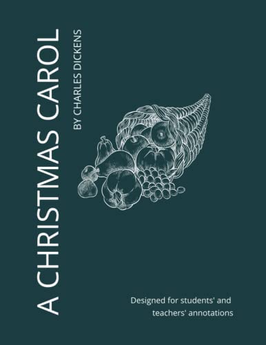 A Christmas Carol - With WIDE MARGINS. Designed for GCSE students' and teachers' annotations: A4 size. Includes embedded glossary