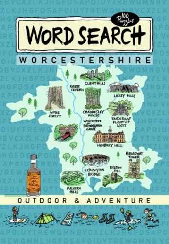 Worcestershire OutDoor and Adventure Word Search Puzzle Book for Adults, Teens and Seniors