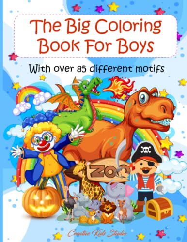 The Big Coloring Book For Boys: With over 85 different motifs (UK Edition)