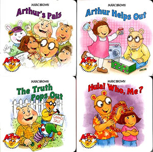 Arthur`s Pals, Arthur Helps Out, The Truth Pops Out and Hula! Who, Me? - Children's Board Book (Set of 4 Books)