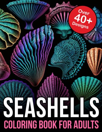 Seashell Coloring Books For Adults: Beach and Seashell Coloring Book ...