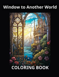 Window to Another World Coloring Book, Coloring Page for Adults and Kids 