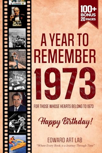 A Year to Remember Back in 1973 book: For Those Who Heart Belong To 1973 - The Year You Were Born, Time to Travelling to 1973 Memorial Book, All ... Guide: Flashback Series of Memorial Books)