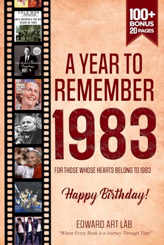 Year to Remember and Time to Travelling to 1983 Book : The Year You Were Born or You Got Married, a Time Traveler's Guide Flashback Series of Yearbooks, Celebrating a Special Year Back in 1983 All Important Historical Facts, Gifts for Unique Birthday