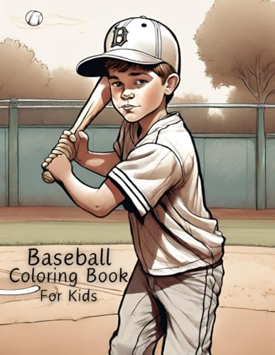 Baseball Coloring Book : For Kids 80 Beautiful Drawings