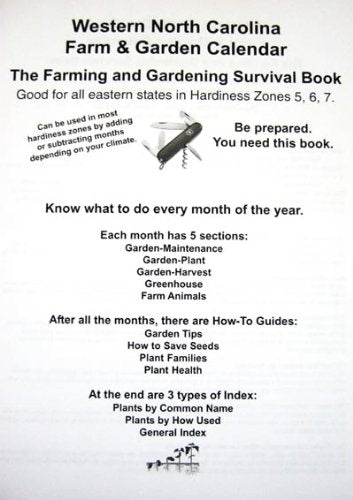 Western North Carolina Farm and Garden Calendar