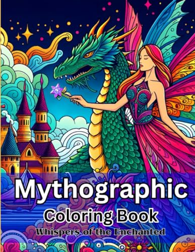 Mythographic Coloring Book - Whispers of the Enchanted - Fantasy Coloring Book for Adults for Stress Relief and Relaxation