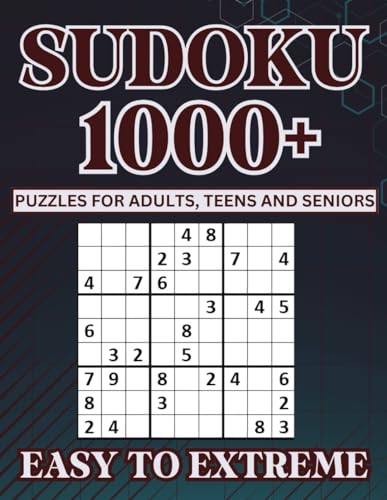 Sudoku Puzzle Book for Adults, Teens and Seniors