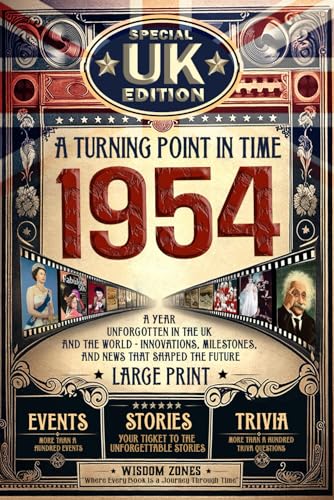 1954 A Turning Point in Time: UK and The World's News-Fun Facts & Trivia Games|The Surprise Gift For Those Born or Married in 1954, Historical Events ... Activities|Latest Special Edition For The UK