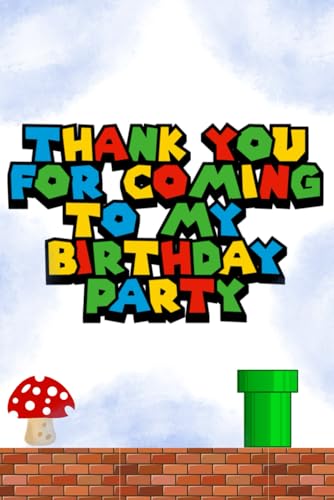 thank you for coming to my party - notepad/sketchbook/colouring book - 57 pages